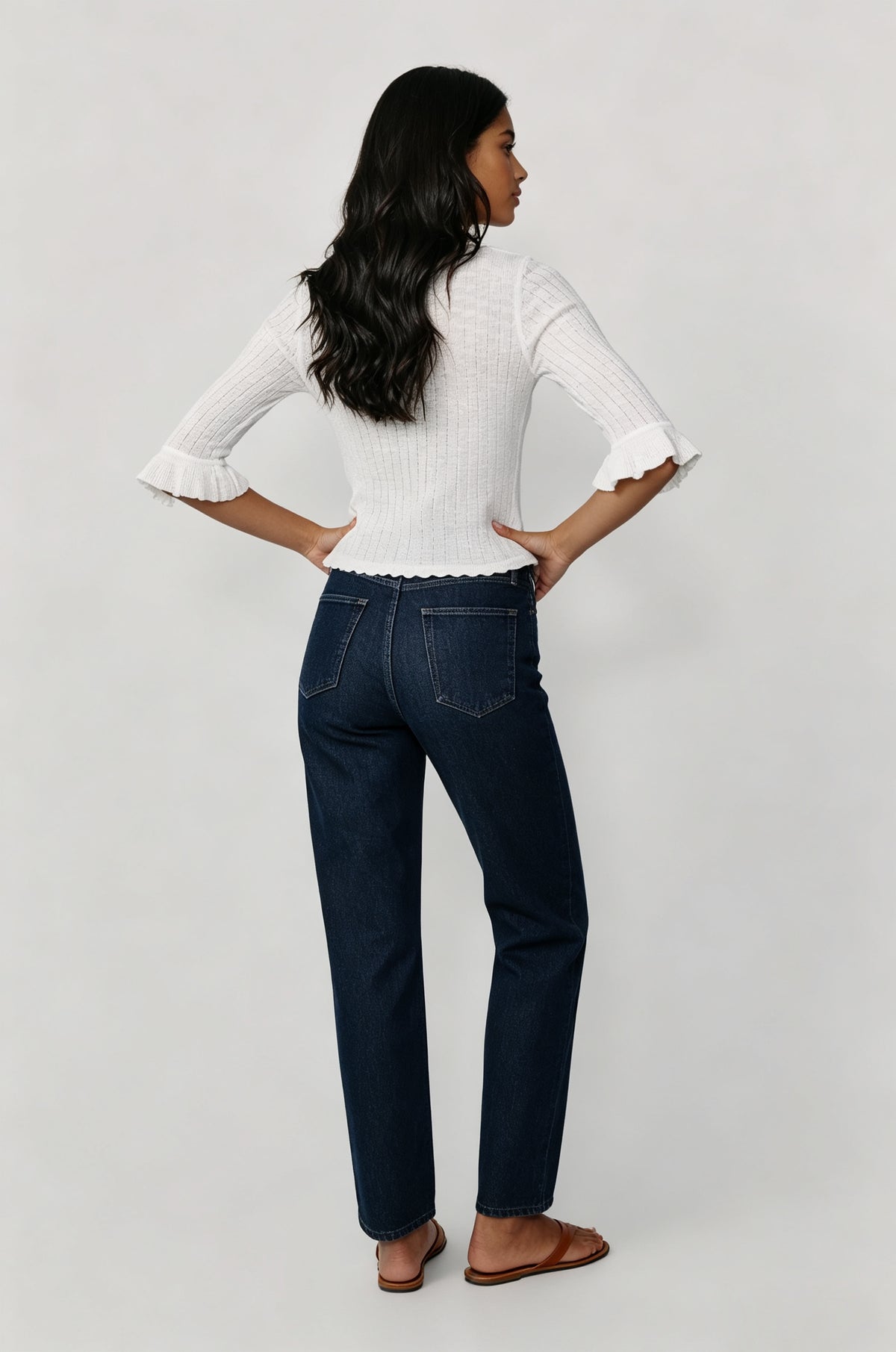 Ivory Pointelle Top