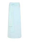 Mint Front Tie Flowy Maxi Skirt