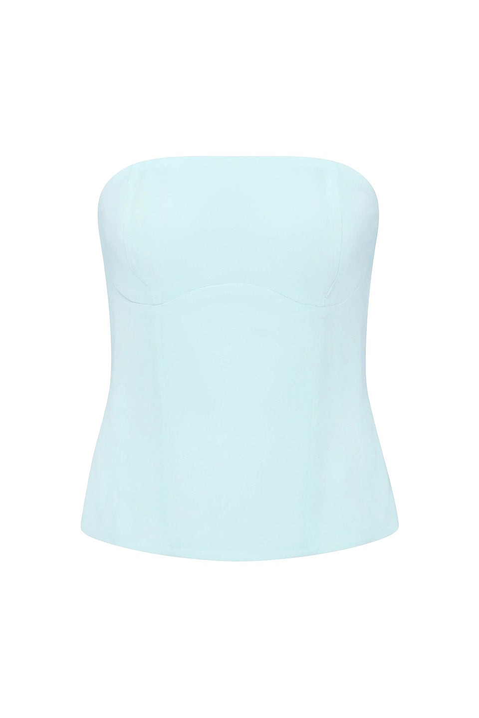 Mint Strapless Lace-Up Corset