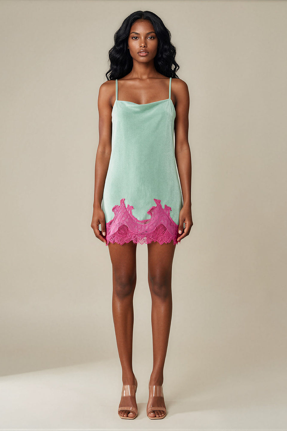 Mint Velvet Lace Mini Dress