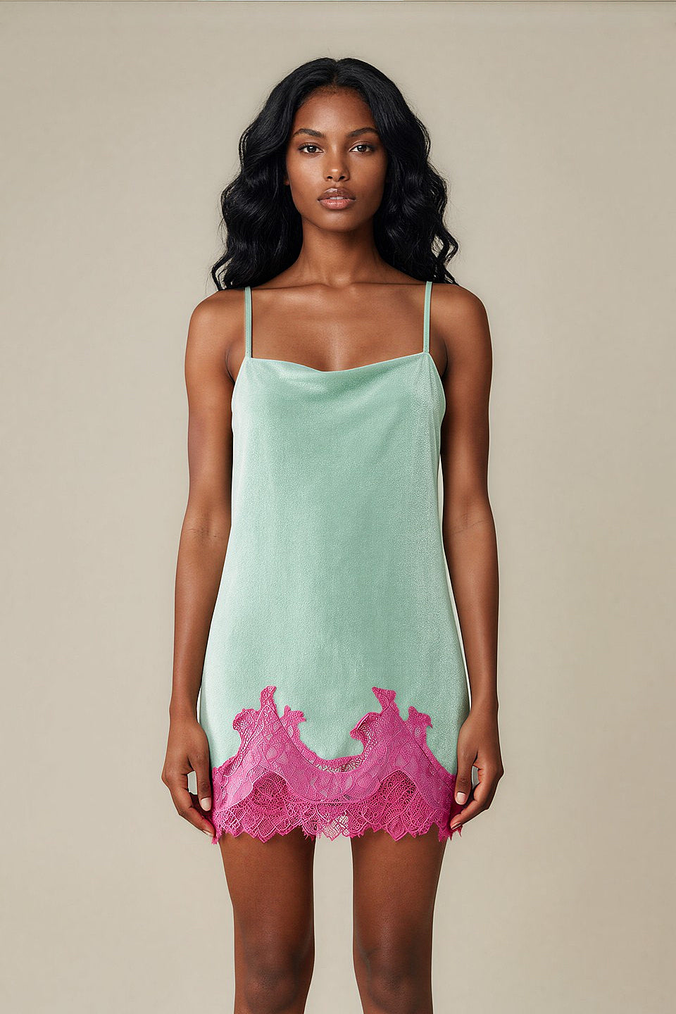 Mint Velvet Lace Mini Dress