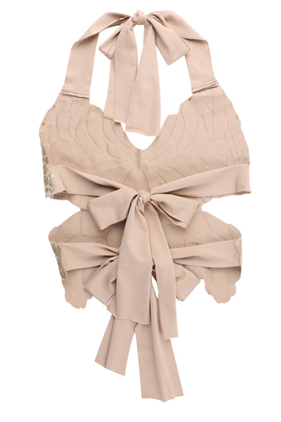 Gold Butterfly Halter Top