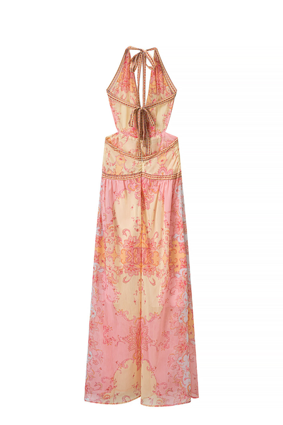 Peach Paisley Muse Maxi Dress