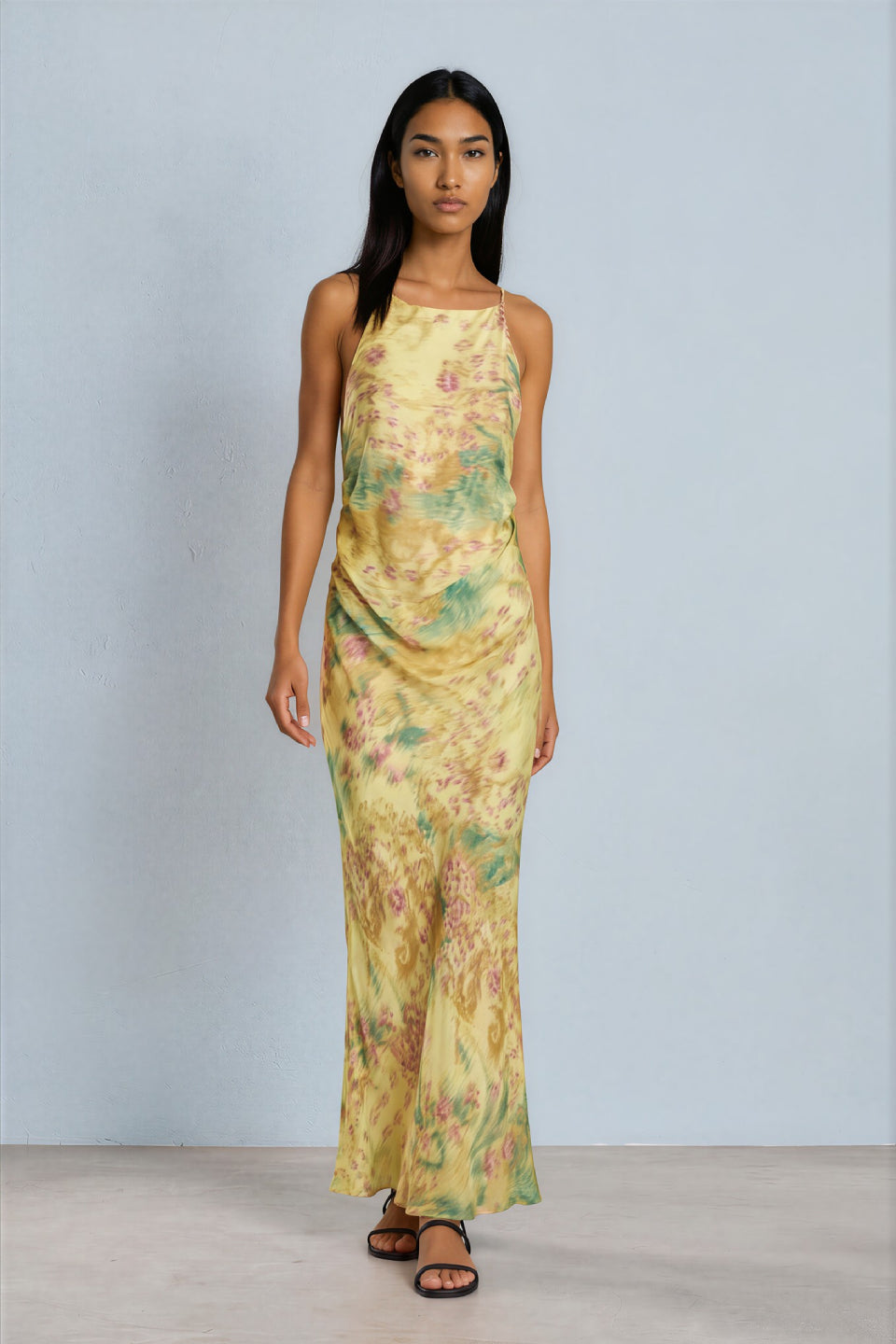 Golden Mist Maxi Dress