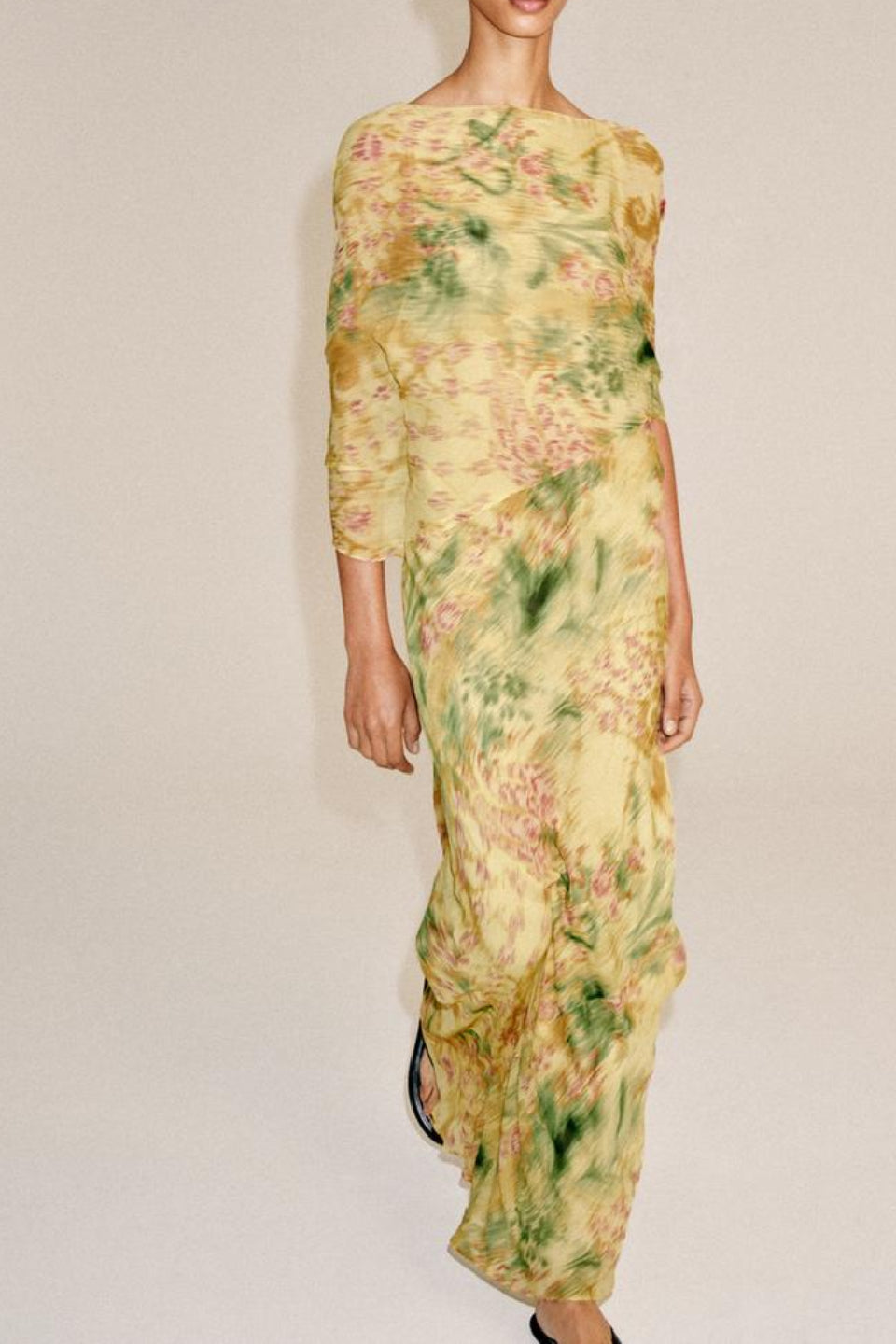 Golden Mist Maxi Dress