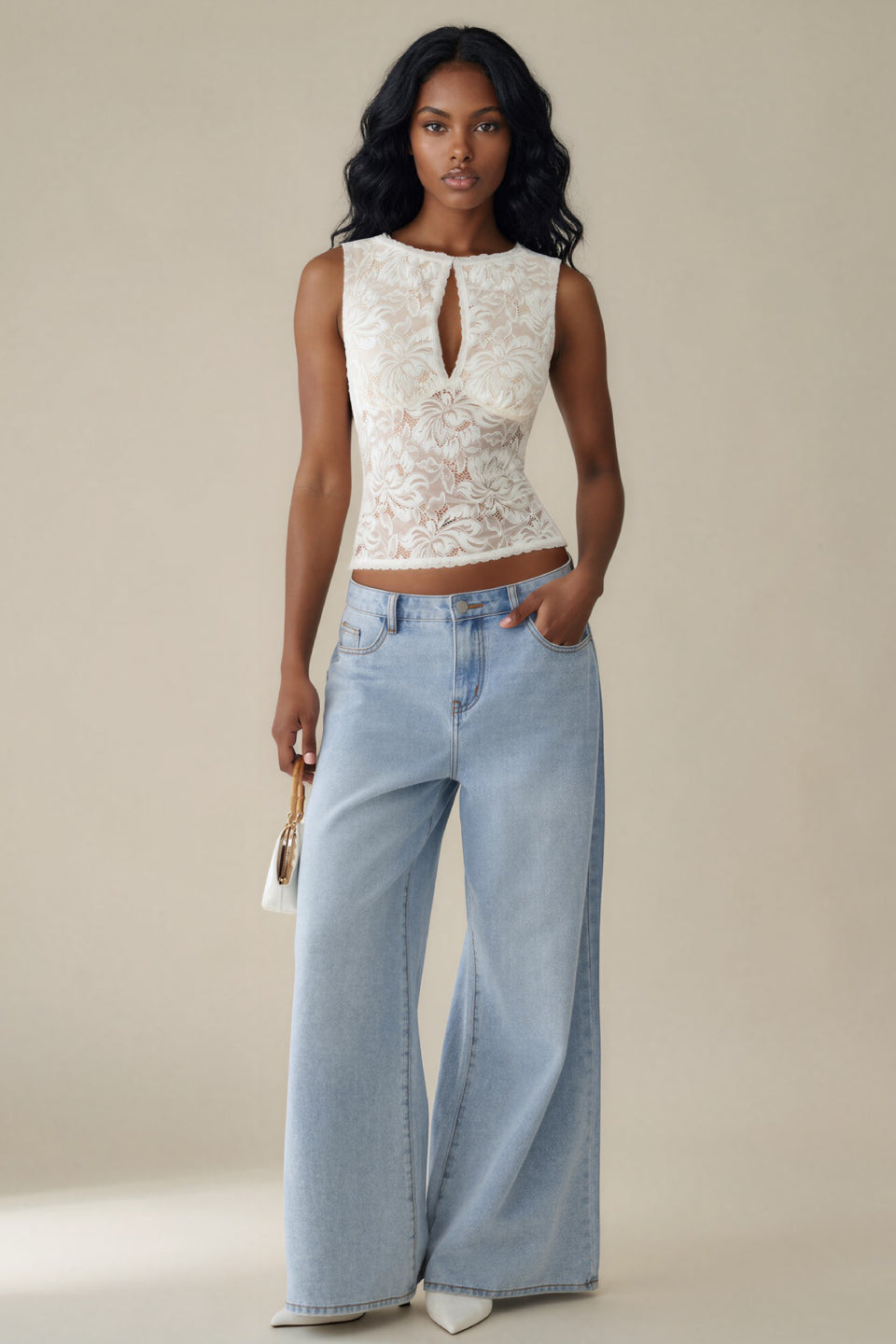 Ivory Lace Muse Top