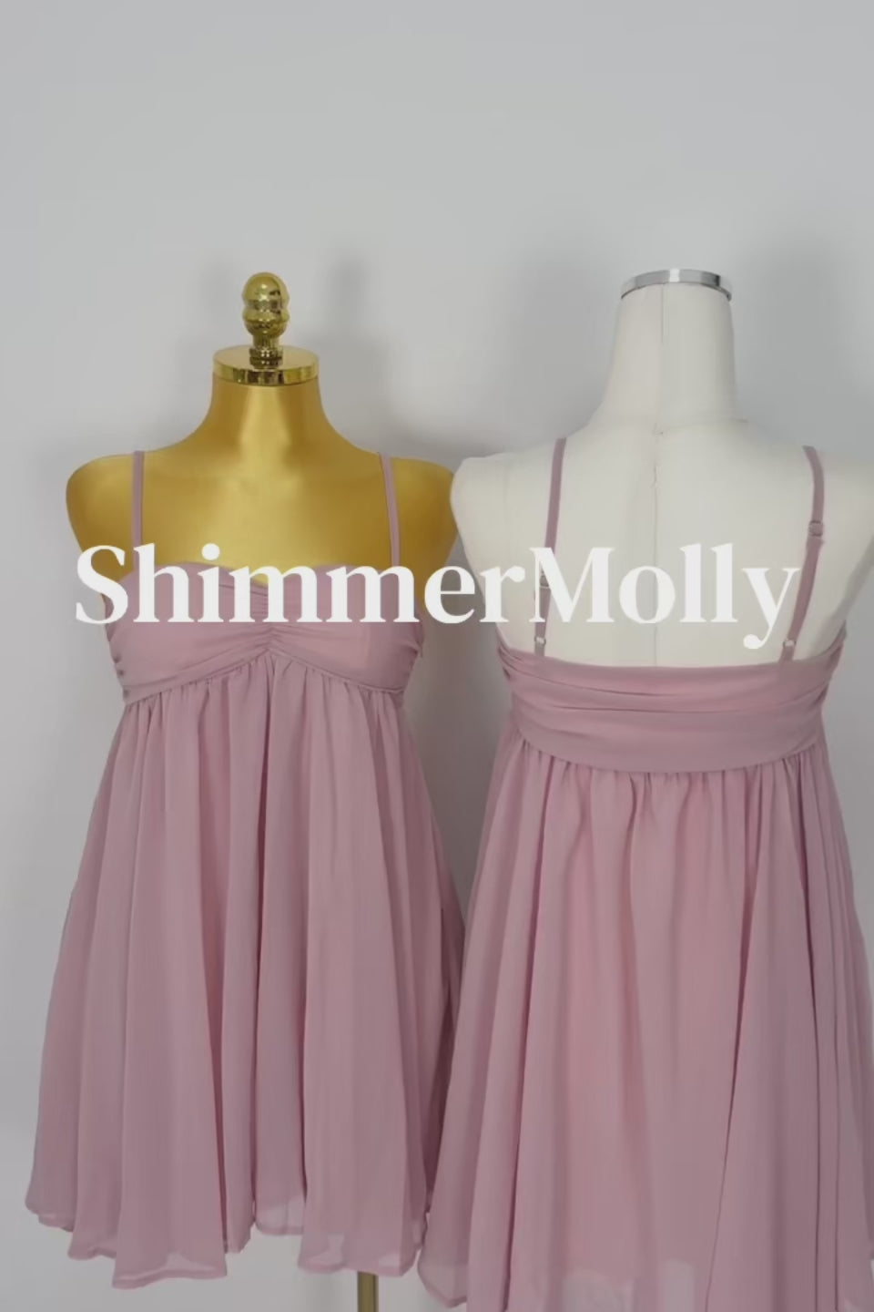 Blush Babydoll Mini Dress