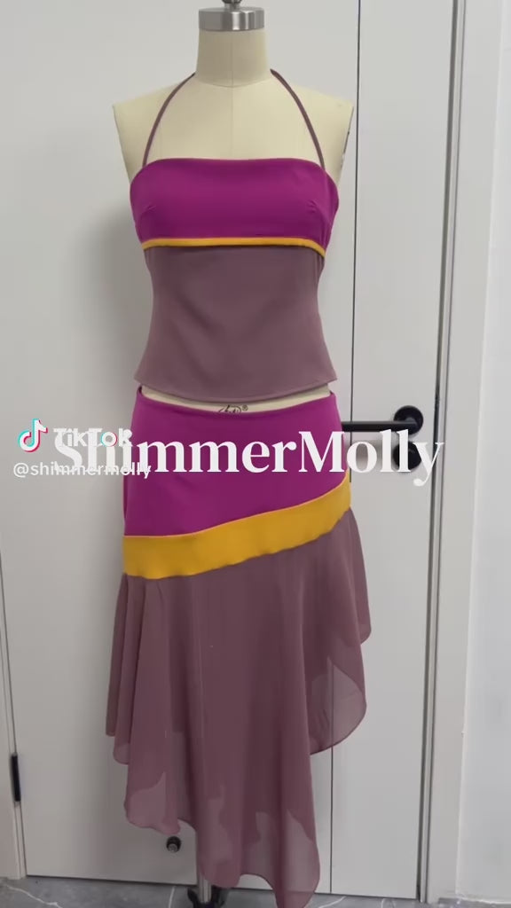 Sunset Chiffon Maxi Skirt