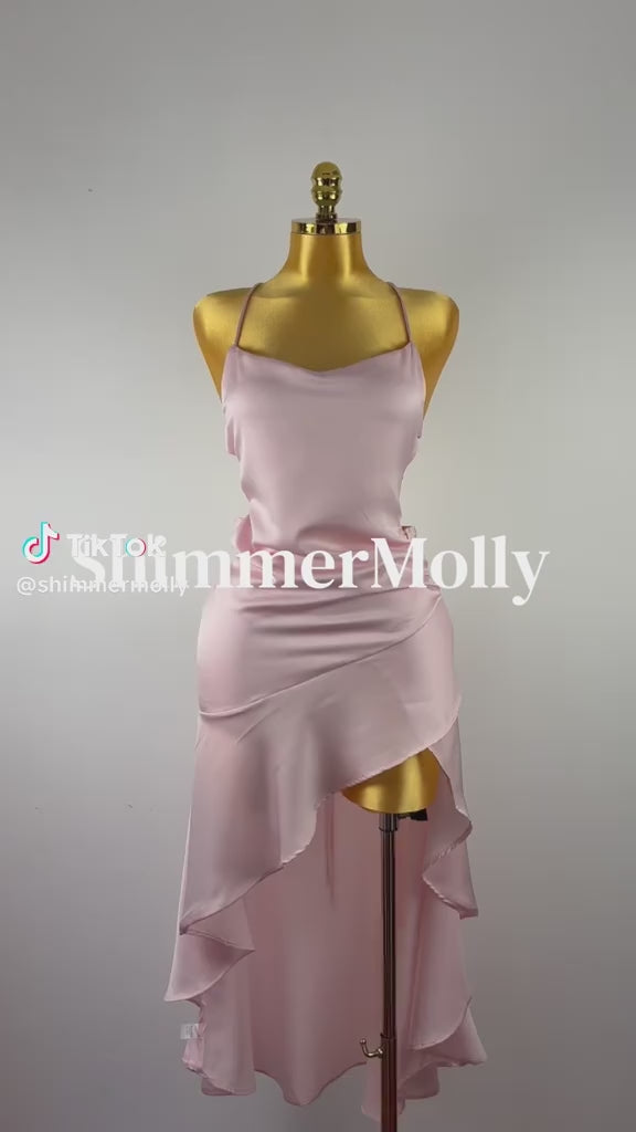 Rosalie Satin Wrap Maxi Dress