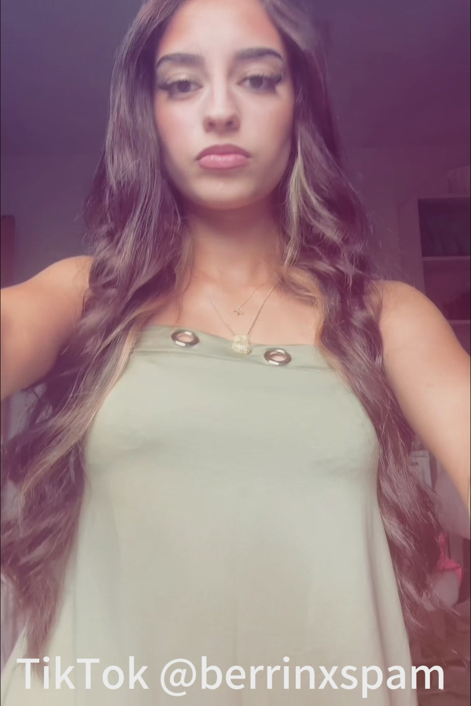 Olive Moon Mini Dress