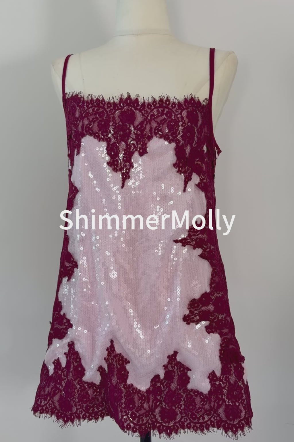 Blush Bloom Sequin Mini Dress