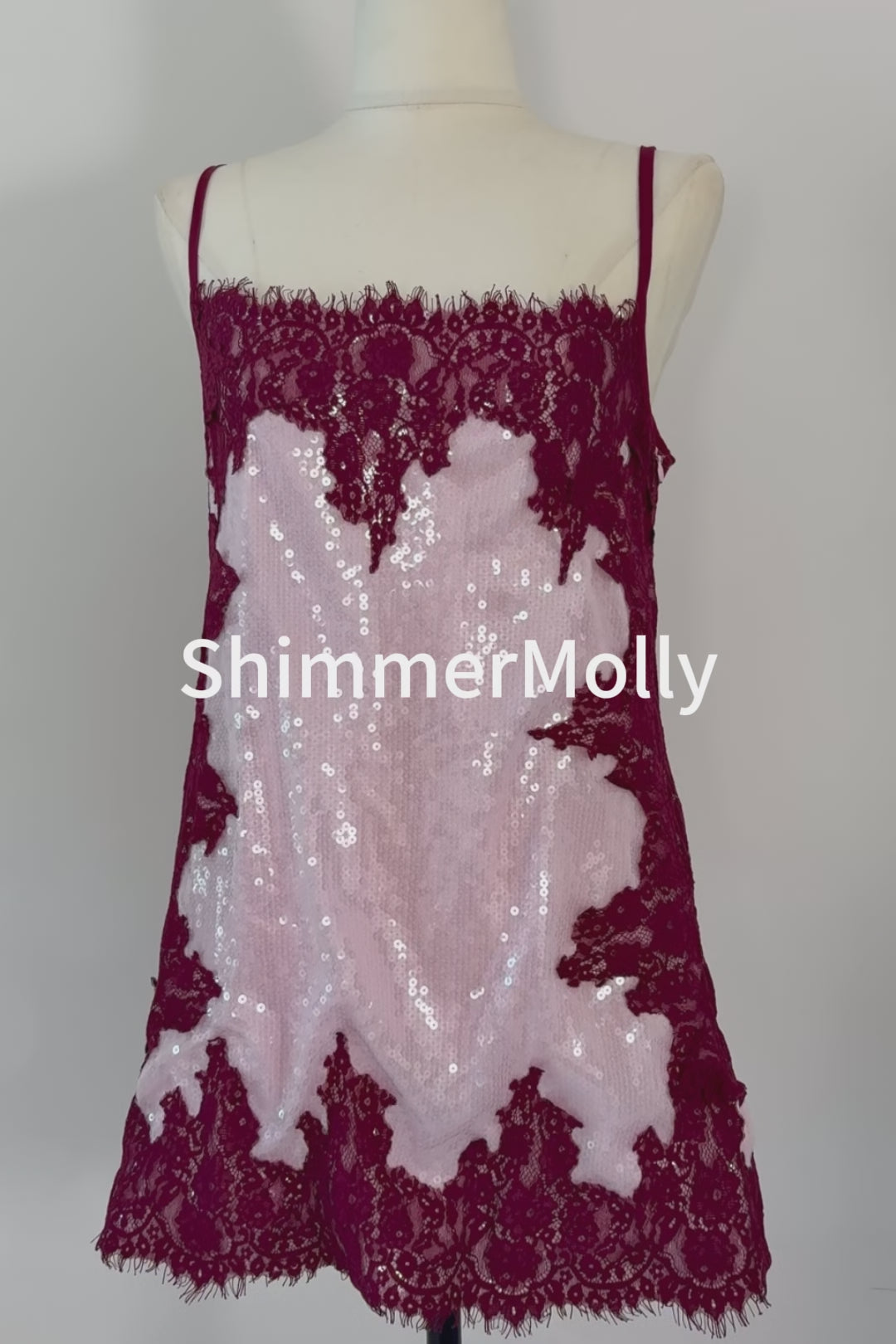 Blush Bloom Sequin Mini Dress