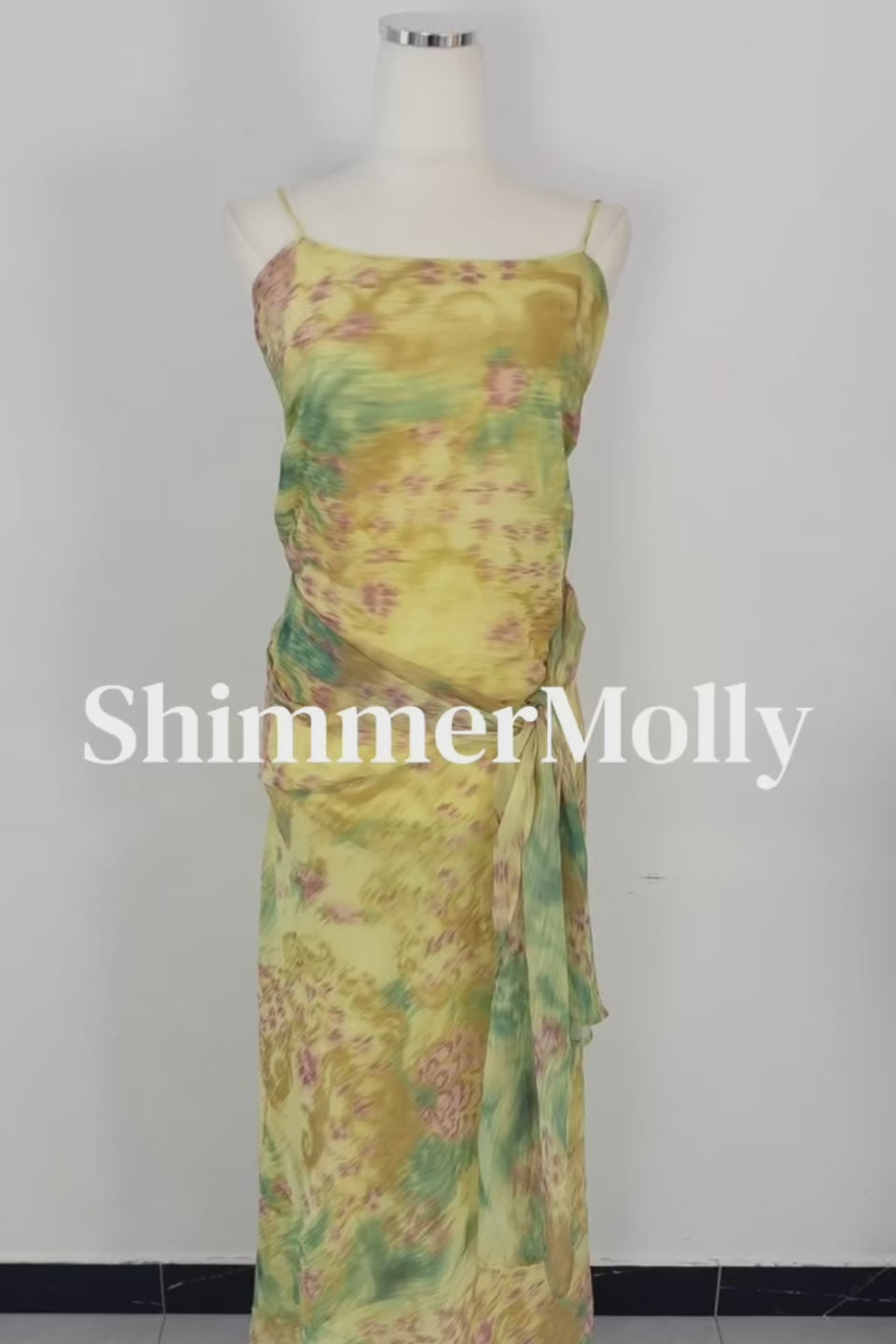 Golden Mist Maxi Dress