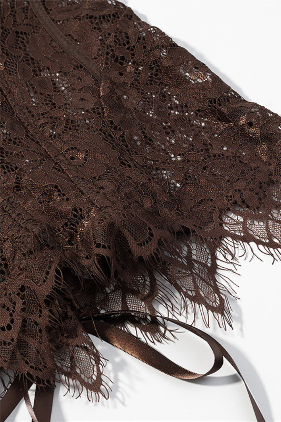 Cocoa Lace-Up Corset Top