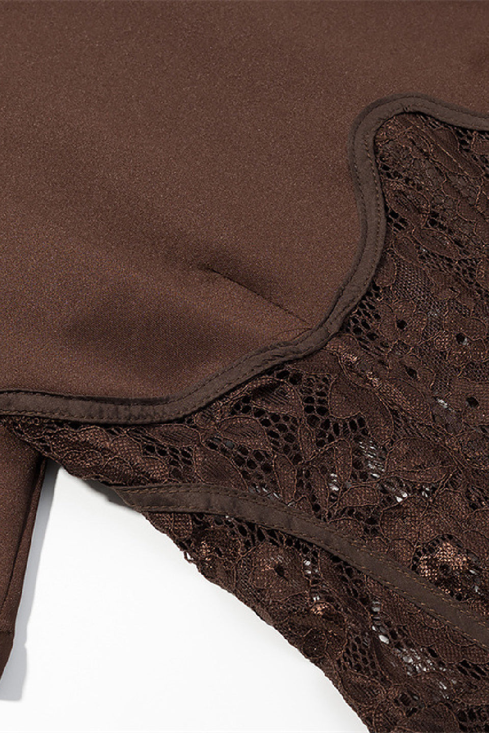 Cocoa Lace-Up Corset Top