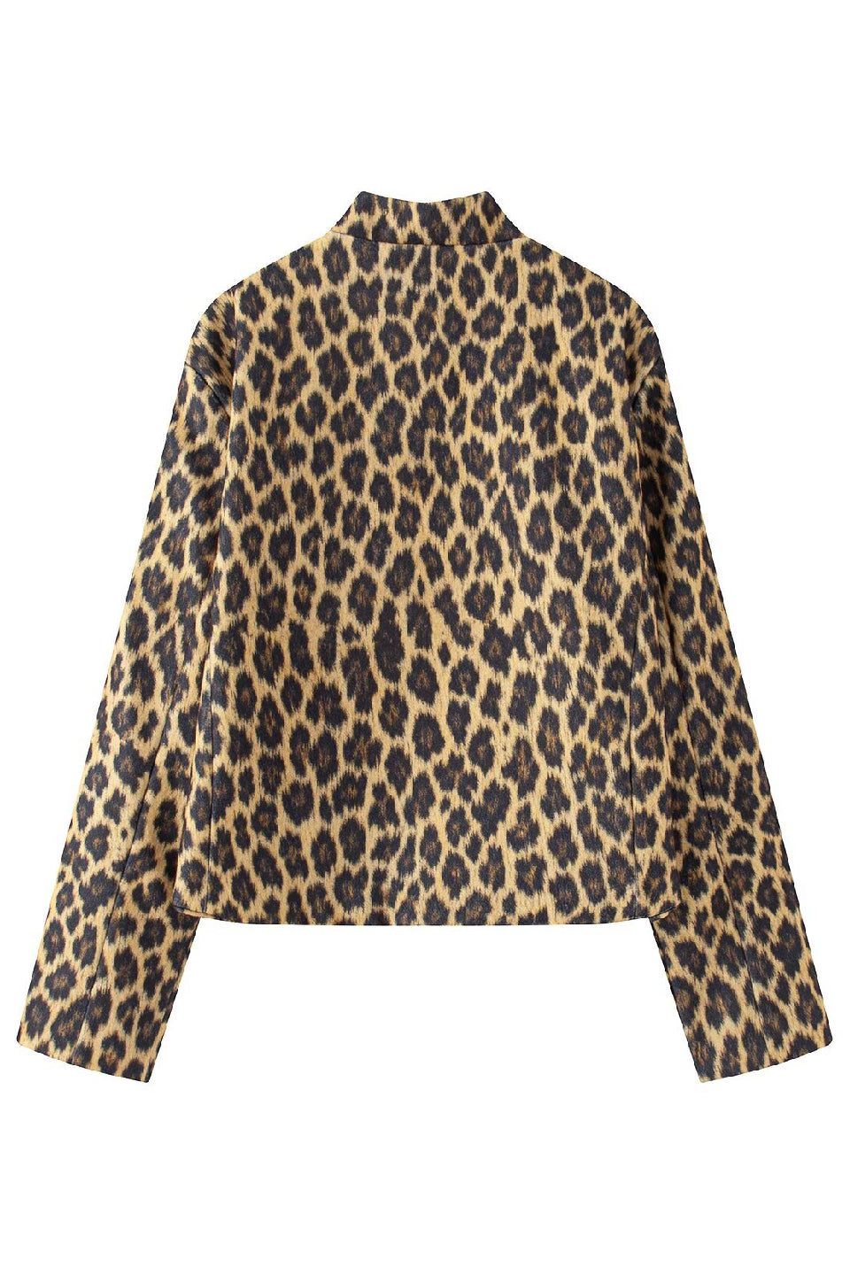 Mocha Leopard Frog Button Jacket