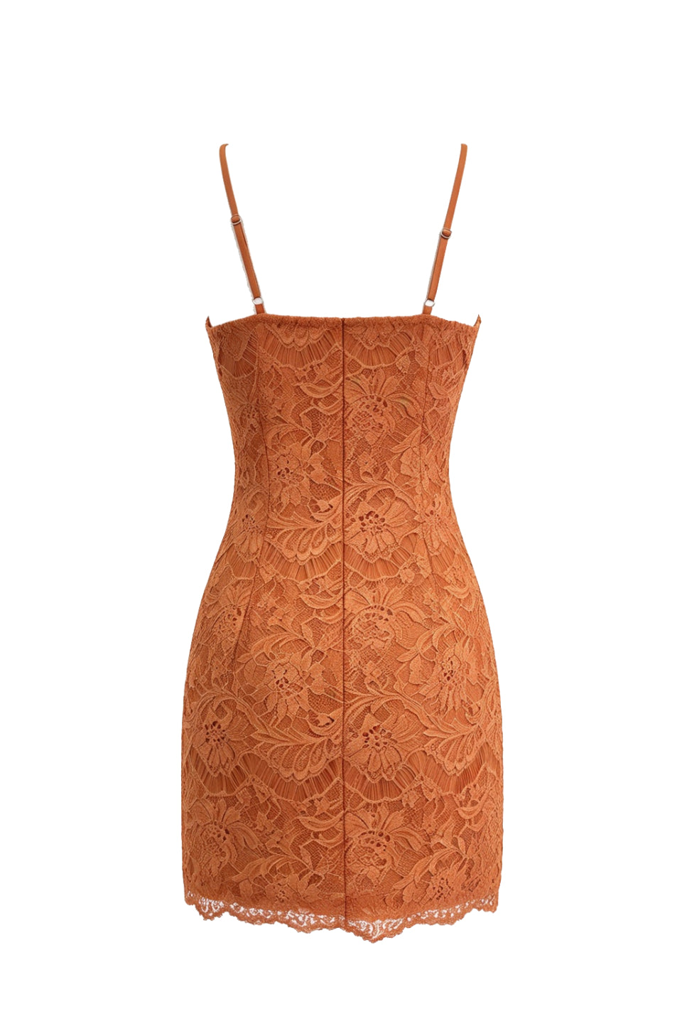 Caramel Lace Cami Mini Dress