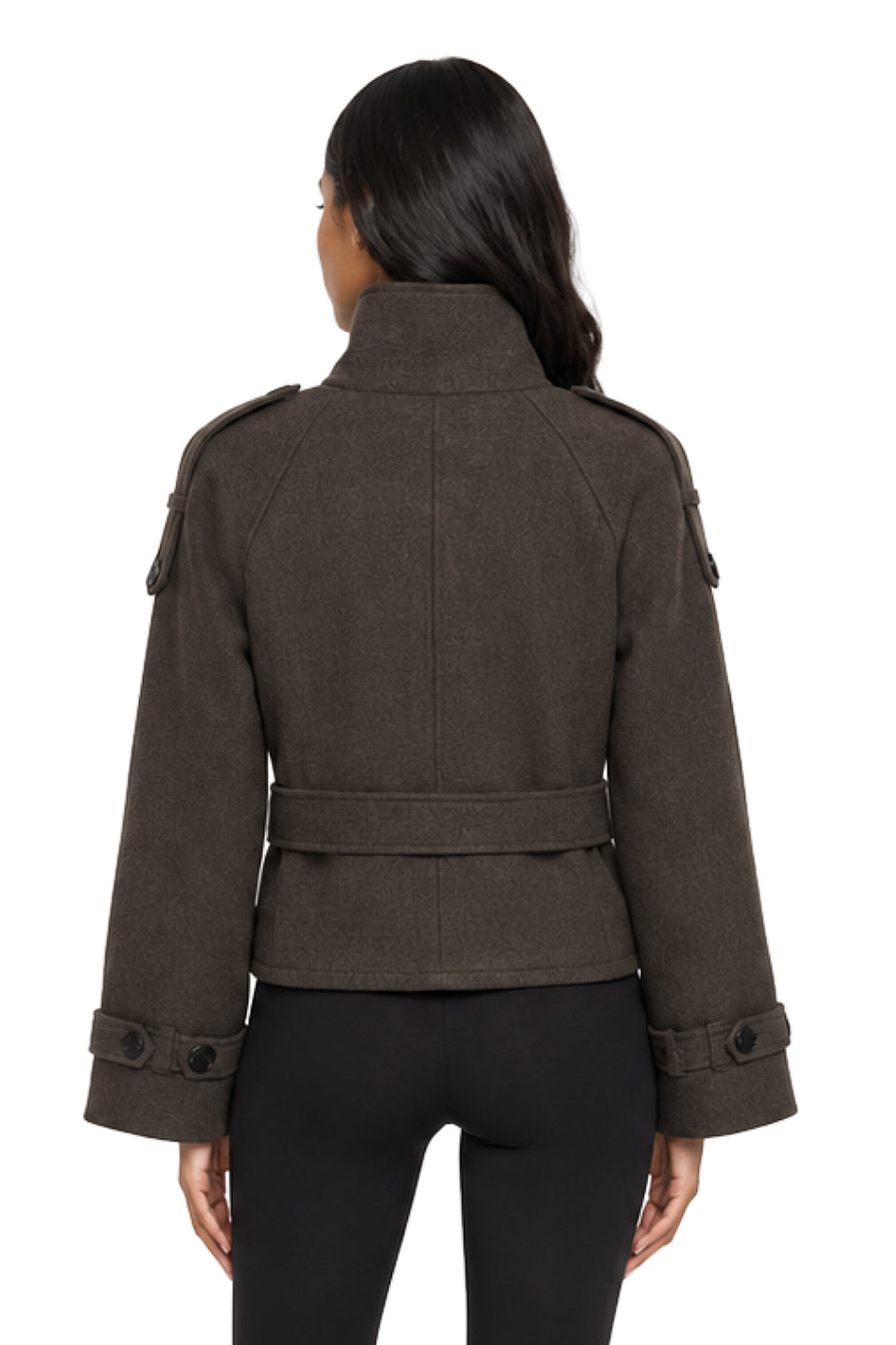 Mocha Belted Trench Jacket
