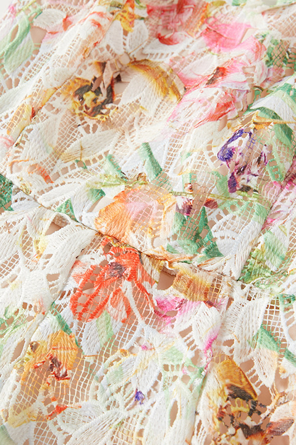 Meadow Bloom Lace Maxi Dress