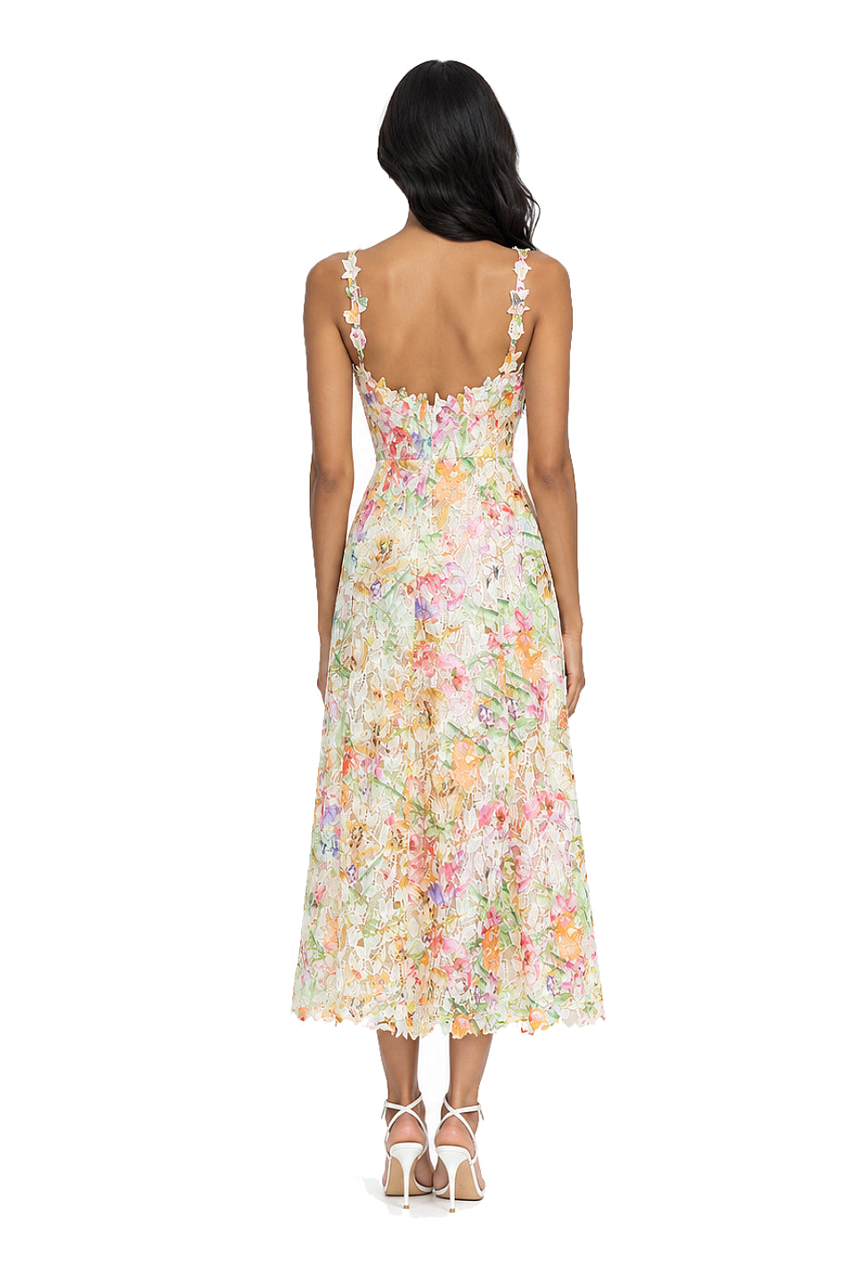 Meadow Bloom Lace Maxi Dress