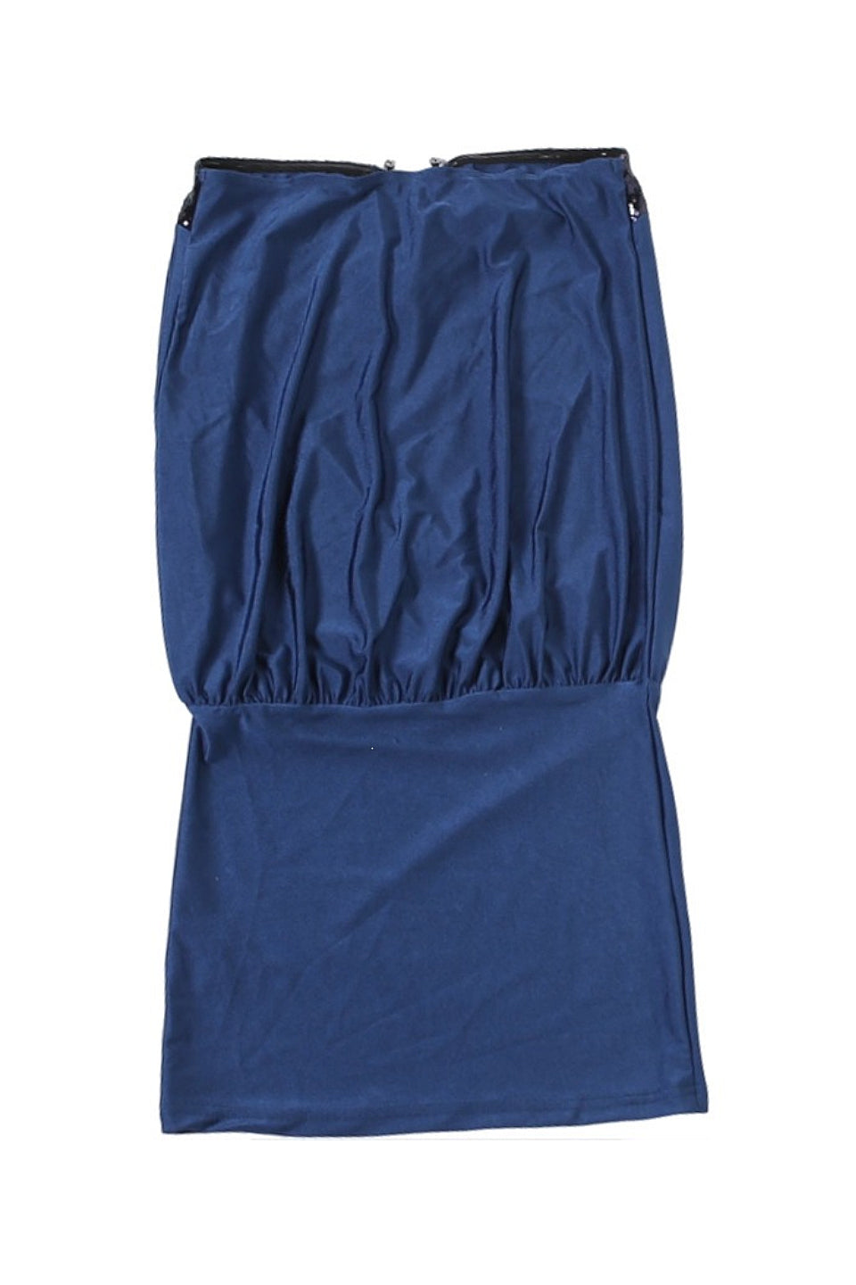 Navy Blue Strapless O-Ring Mini Dress