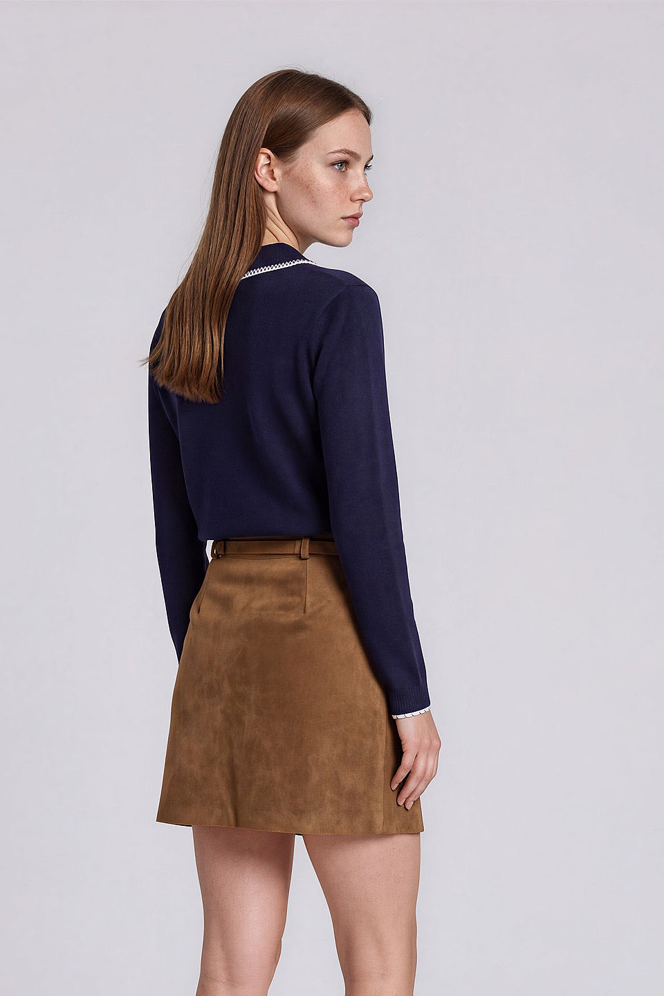 Navy Kitty Stitch Cardigan