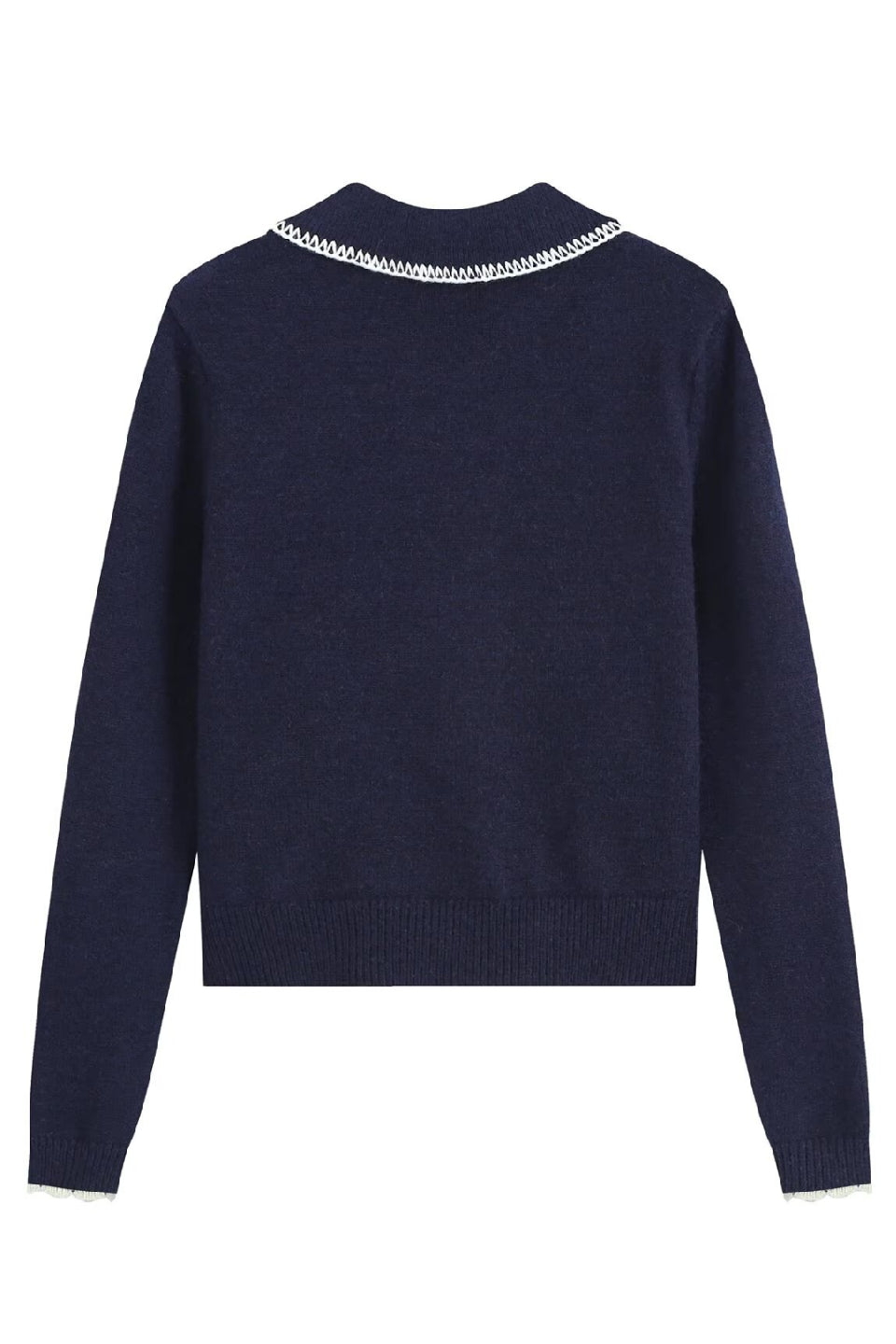 Navy Kitty Stitch Cardigan