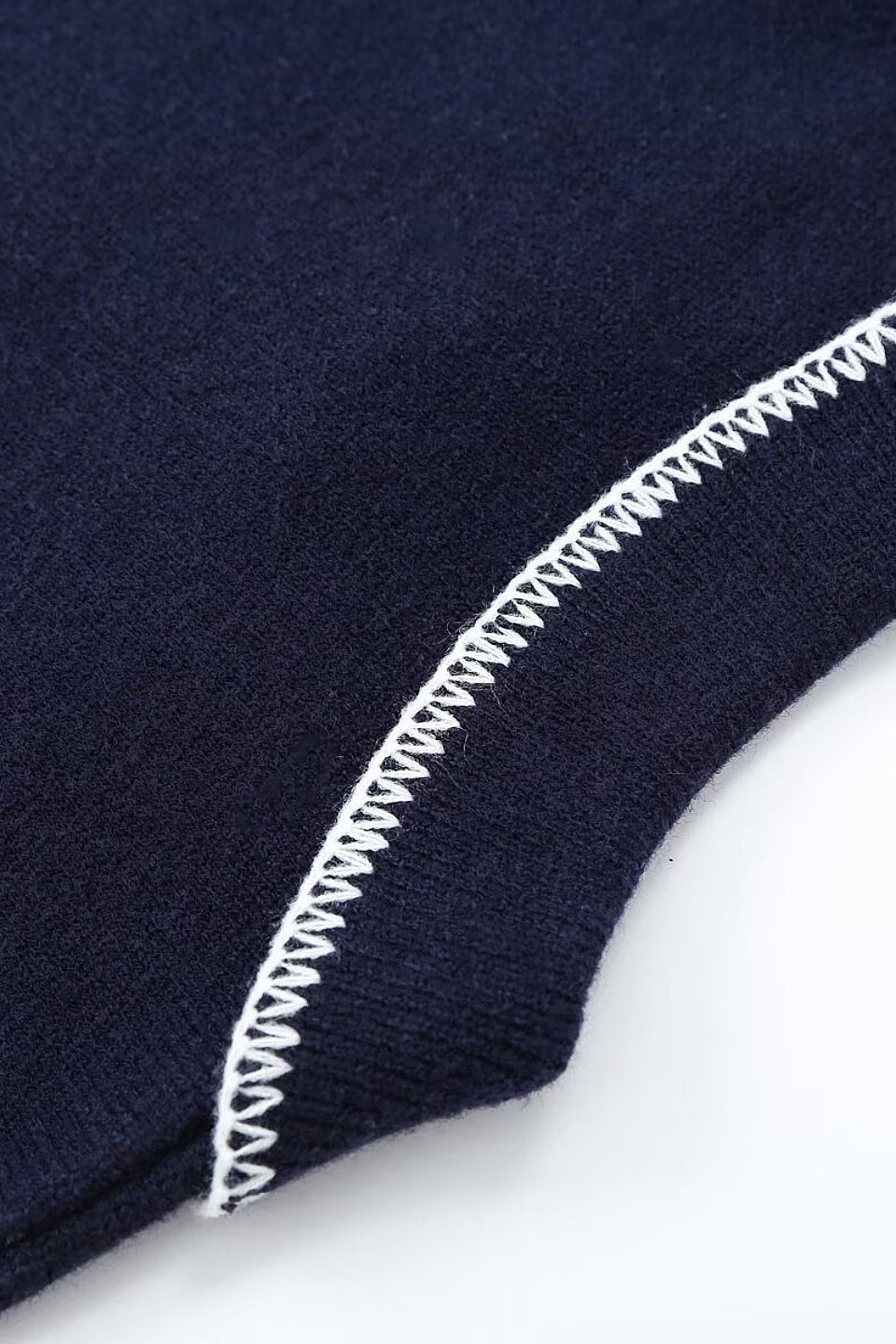 Navy Kitty Stitch Cardigan