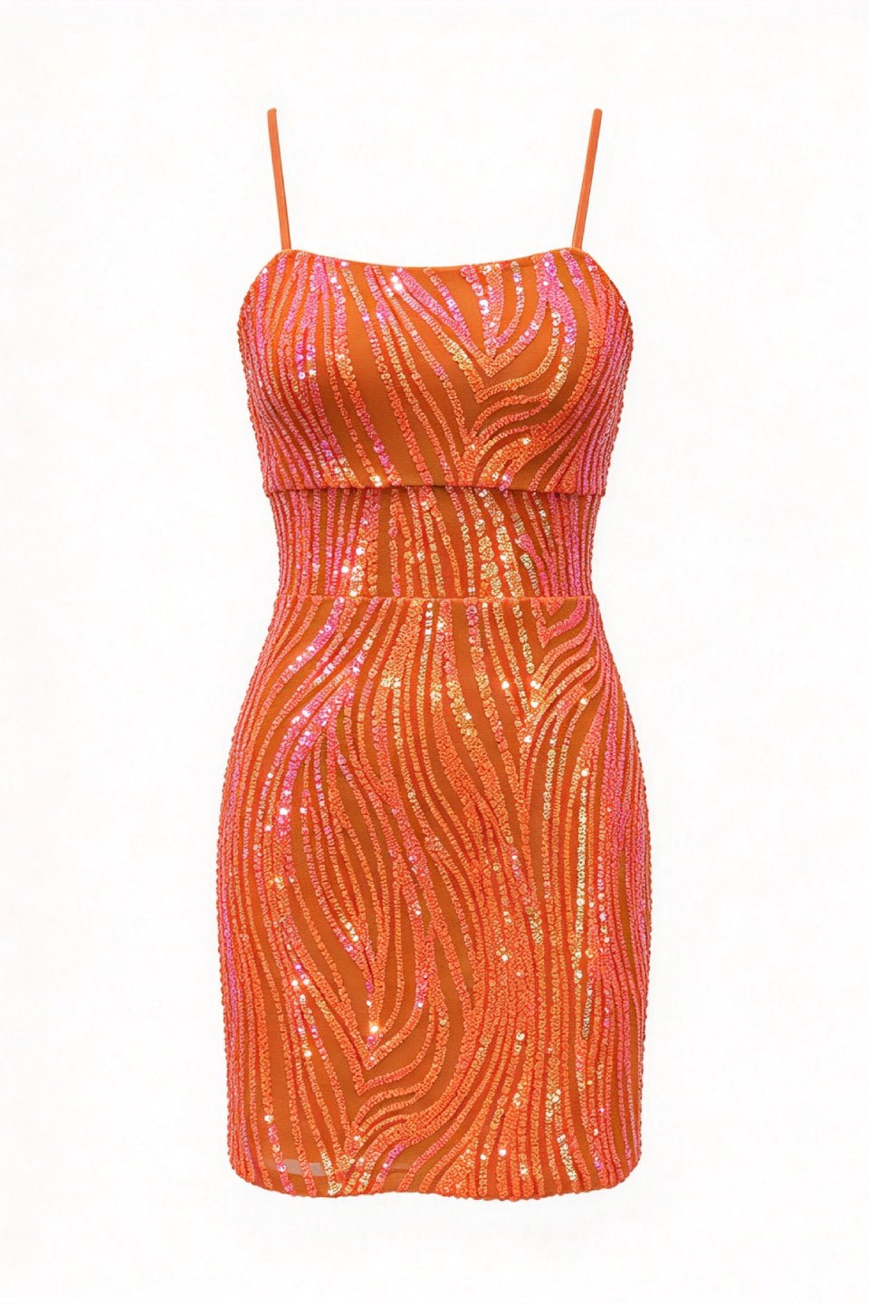Sunset Ombre Sequin Mini Dress