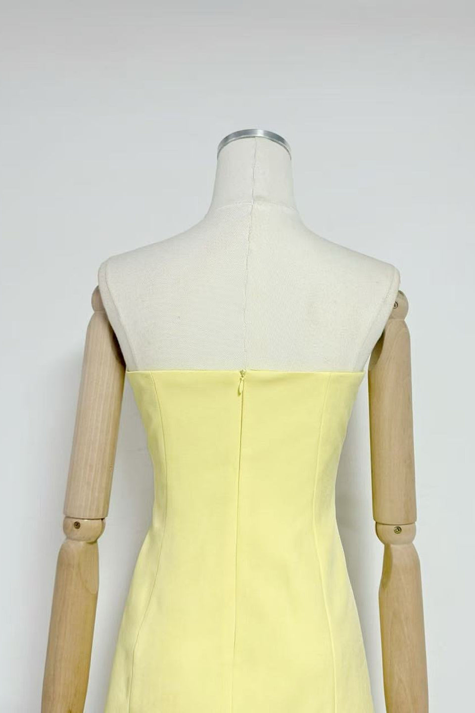 Lemon 3D Bloom Mini Dress