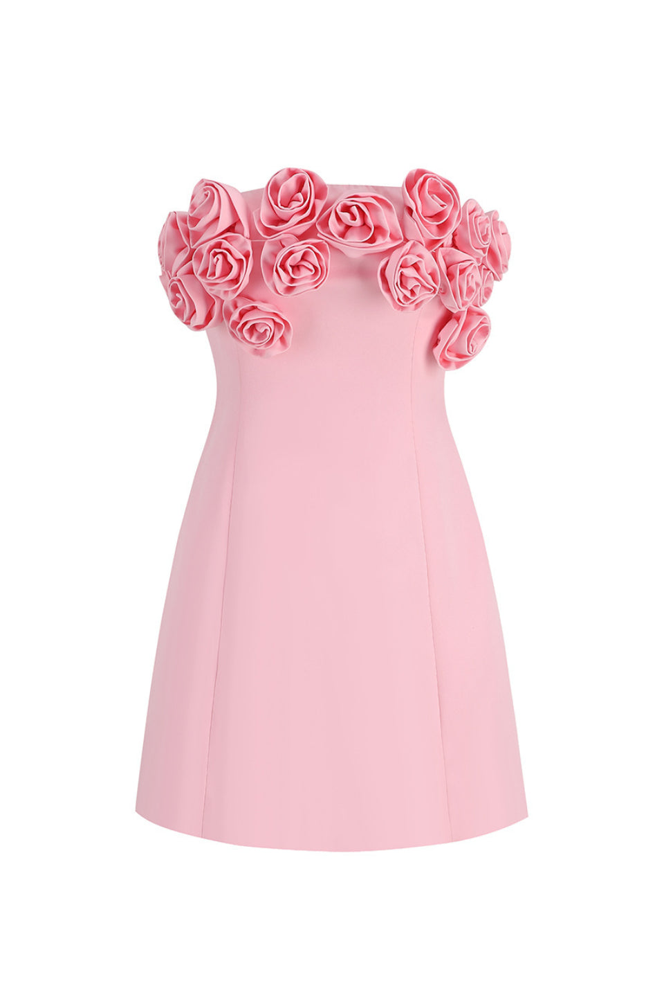 Pink Rose Corset Mini Dress