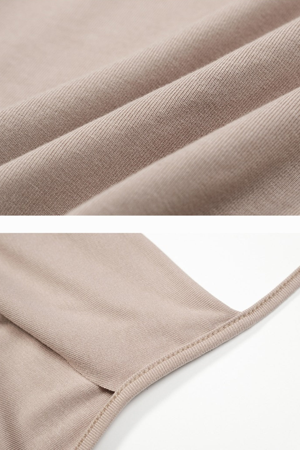 Taupe Draped Halter Mini Dress