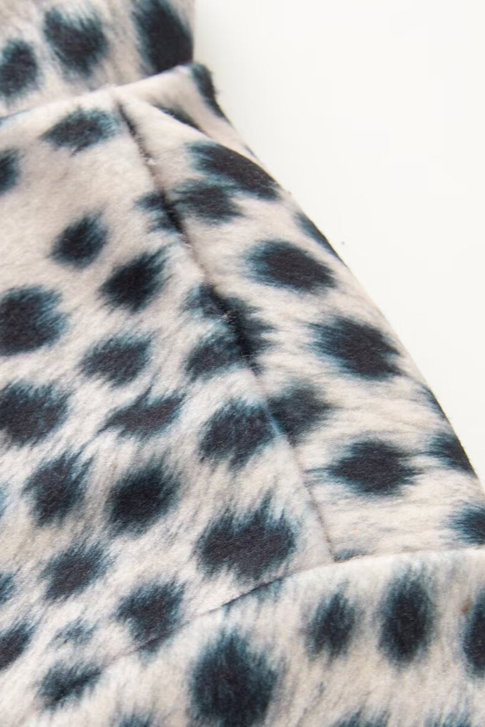 Ivory Leopard Frog Button Jacket