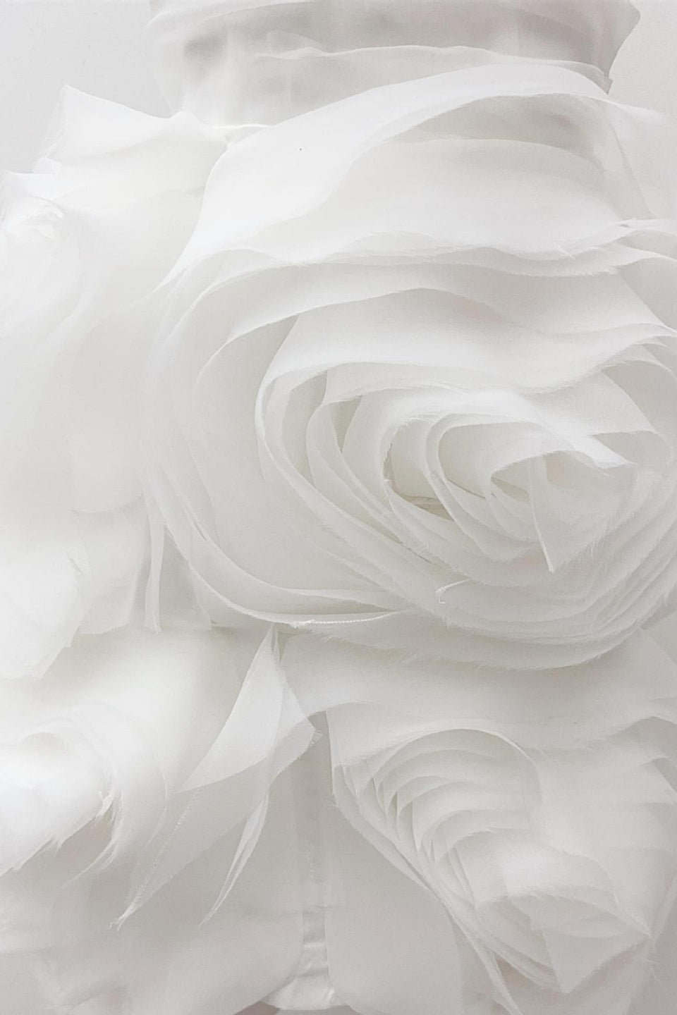Ivory Rose Tulle Mini Dress