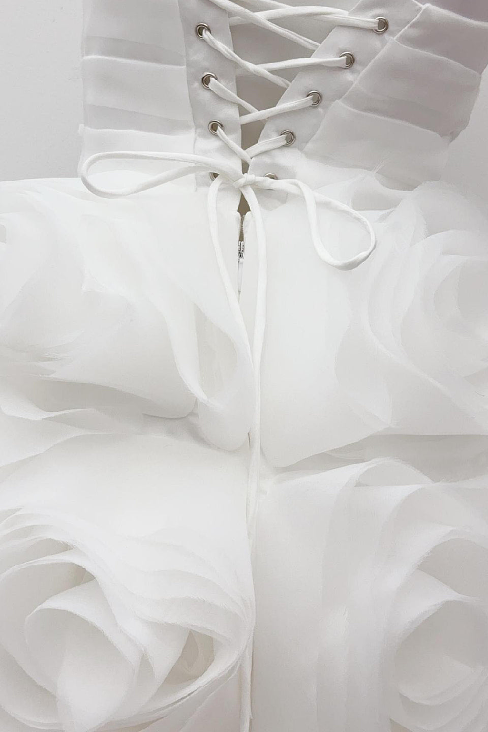 Ivory Rose Tulle Mini Dress