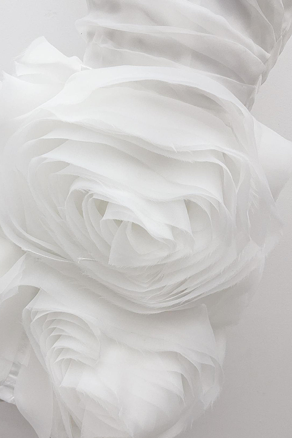 Ivory Rose Tulle Mini Dress