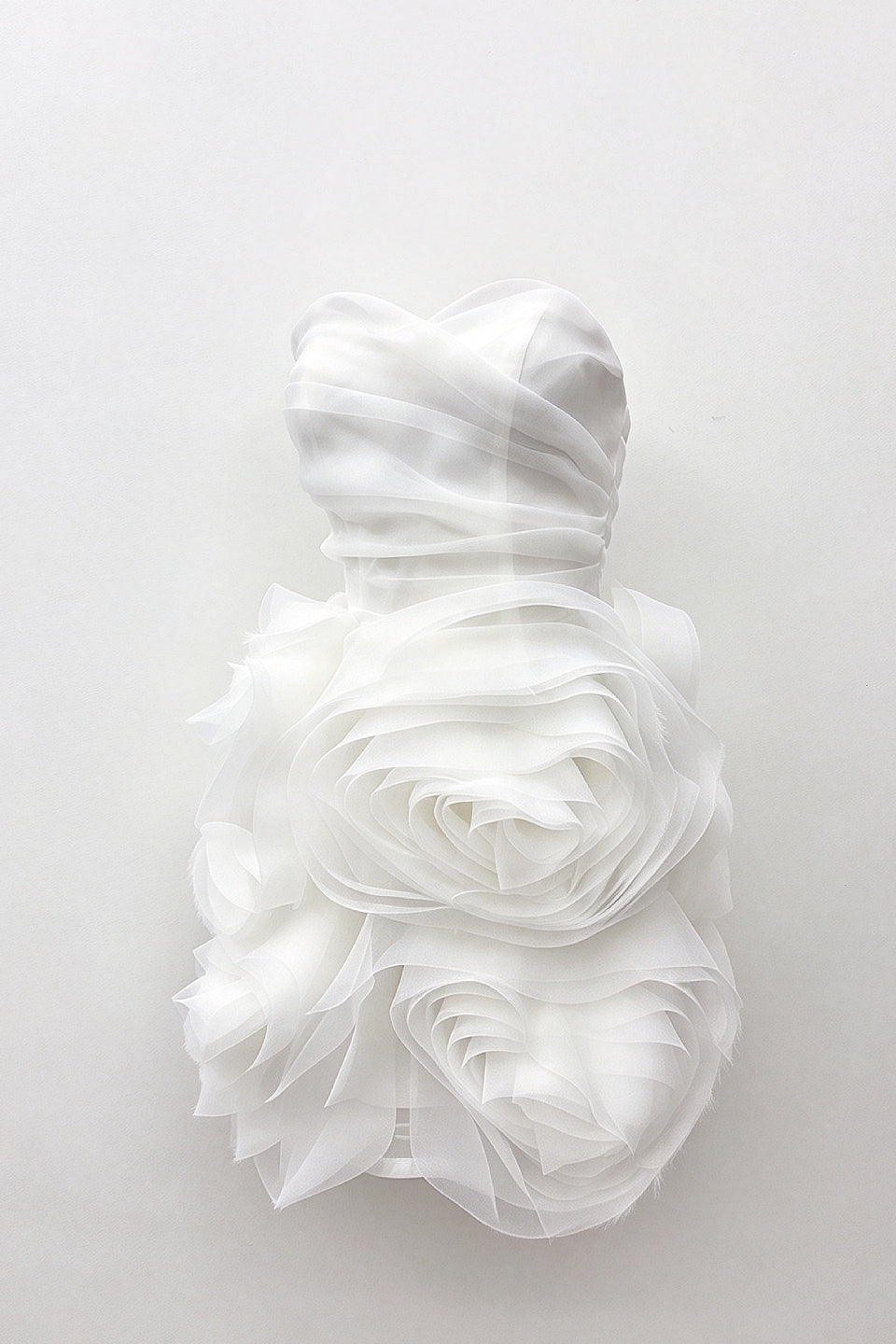 Ivory Rose Tulle Mini Dress