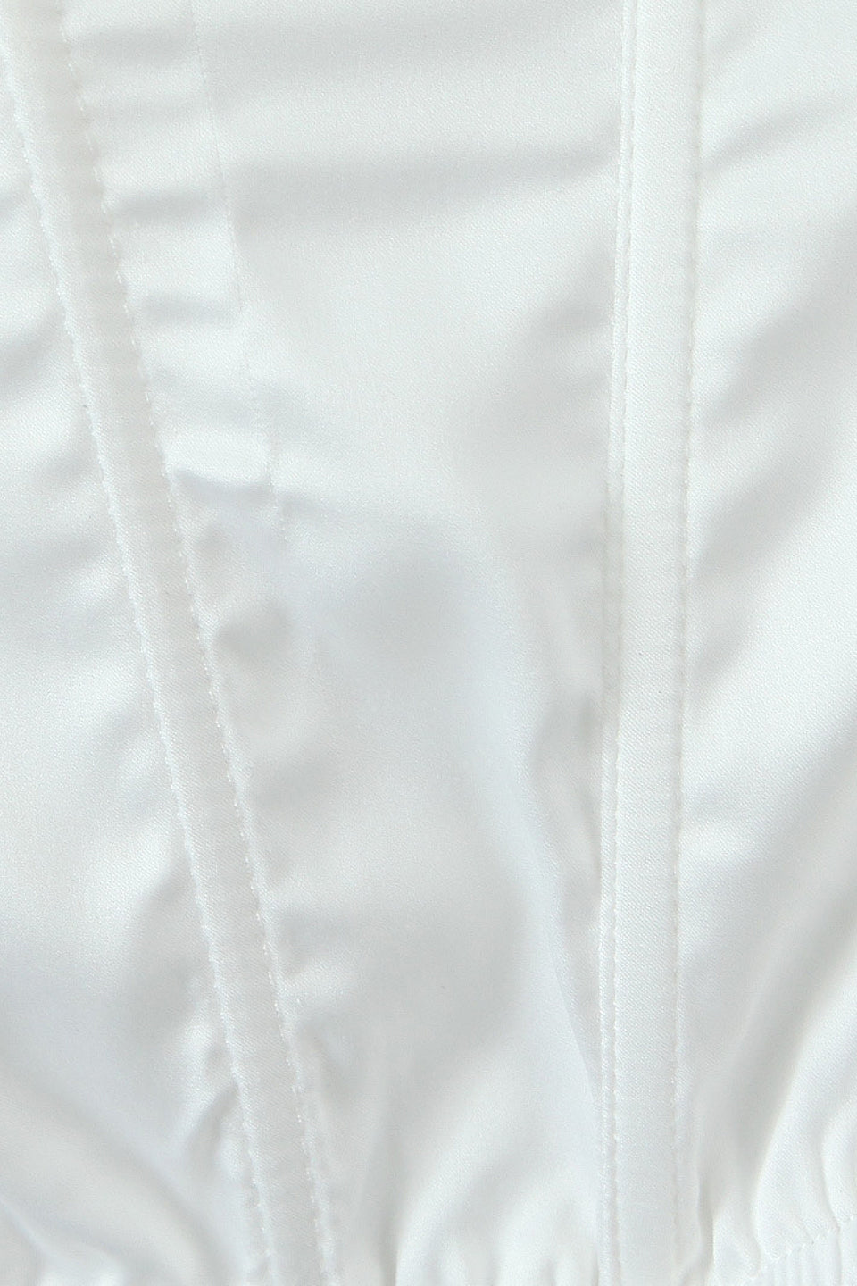 White Satin Corset Top