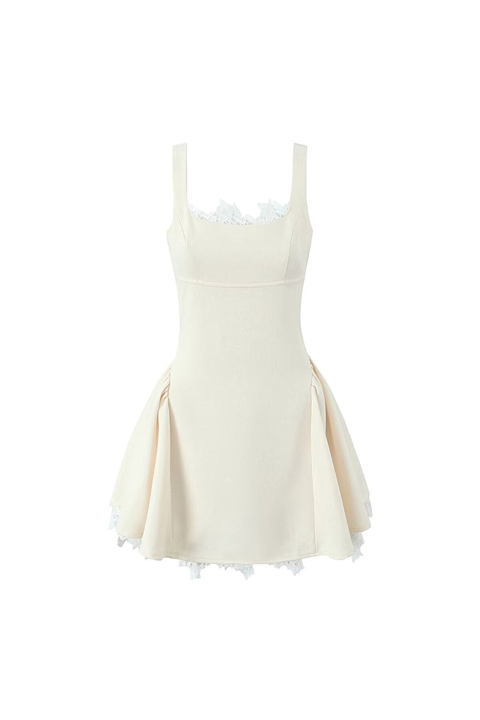 Cream Bow Mini Dress