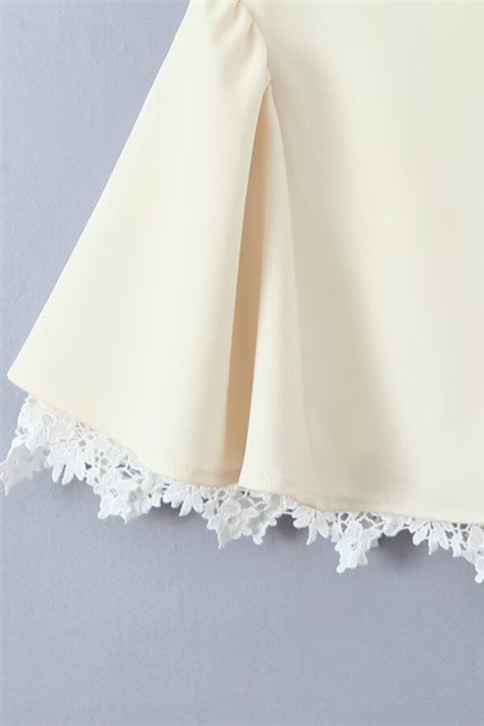 Cream Bow Mini Dress