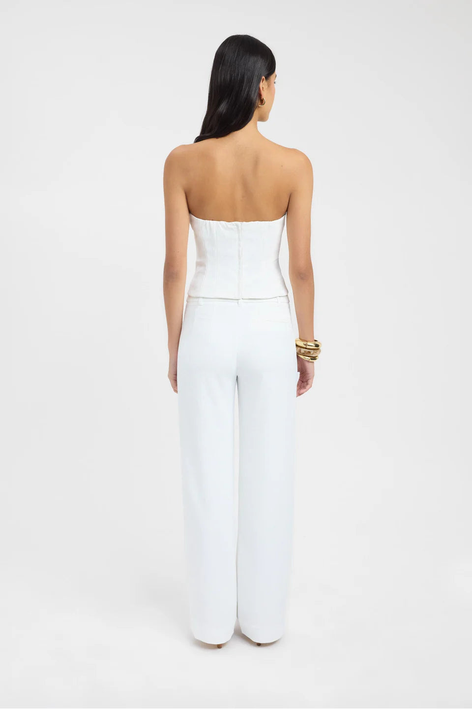 White Corset Crop Top