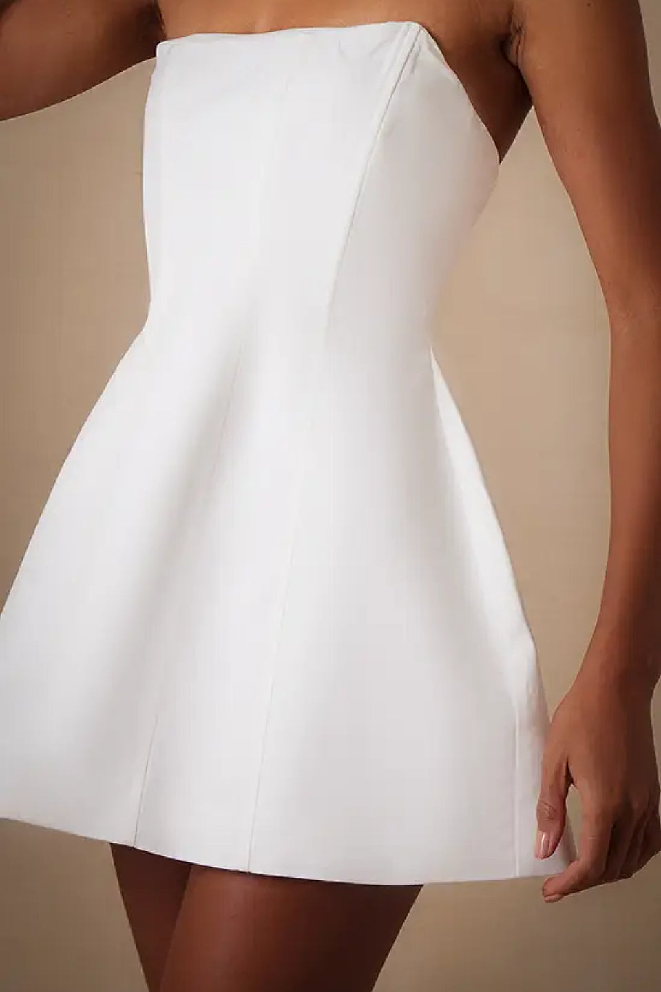 White Corset Mini Dress