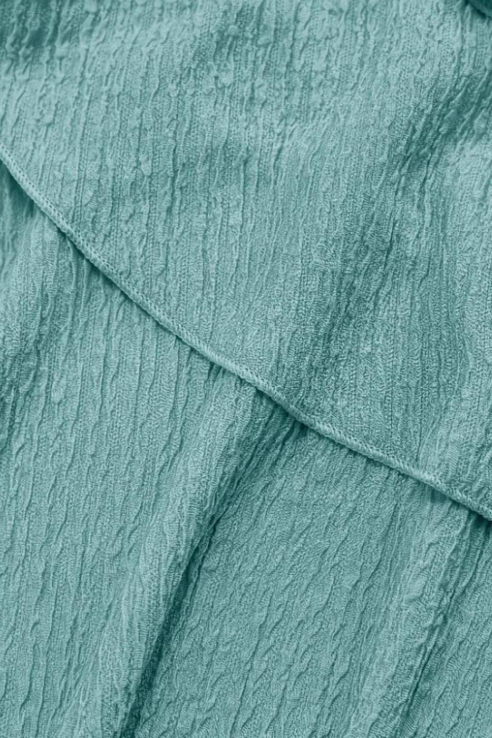 Turquoise Ruffle Mini Dress