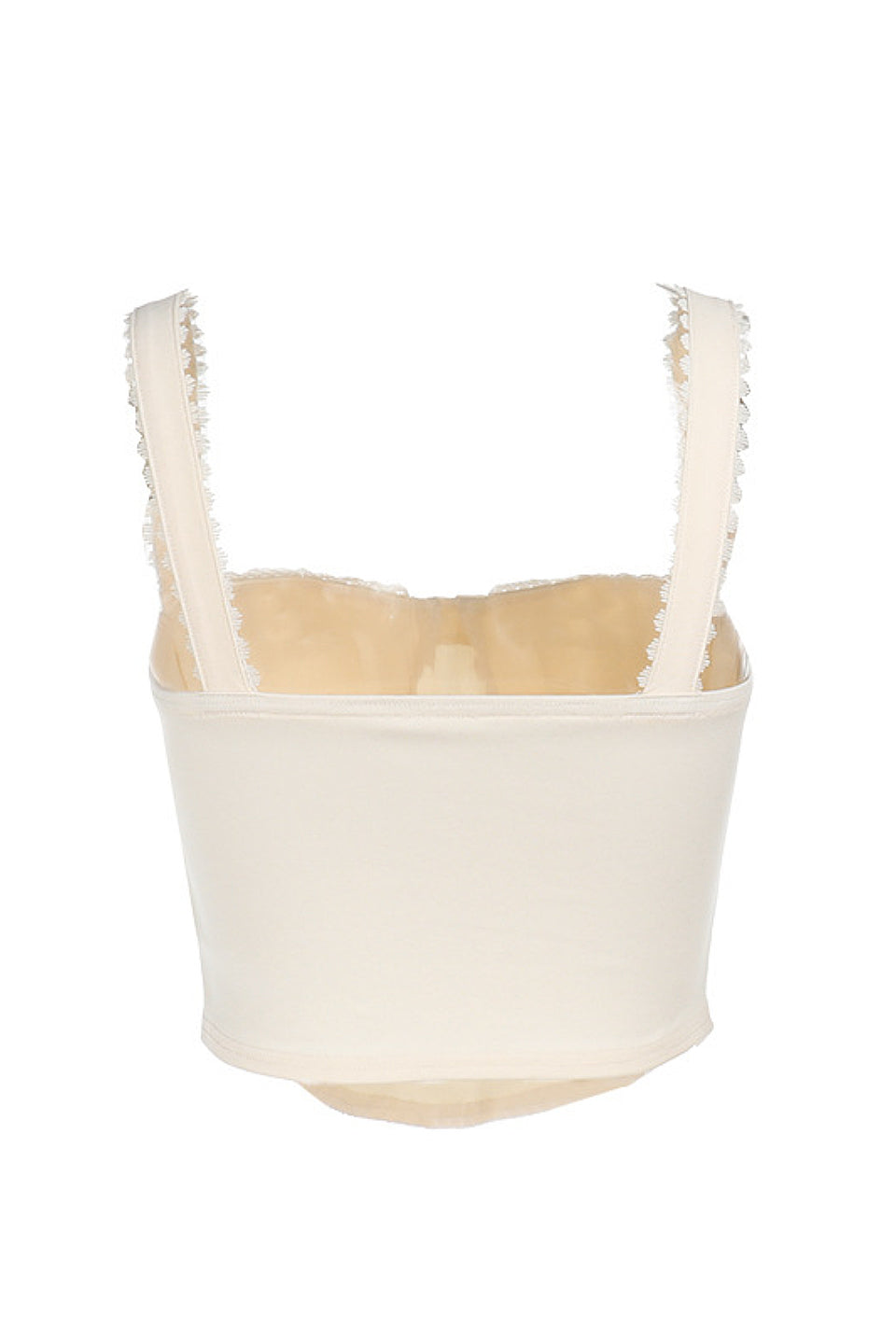 Cream Lace Corset Cami Top