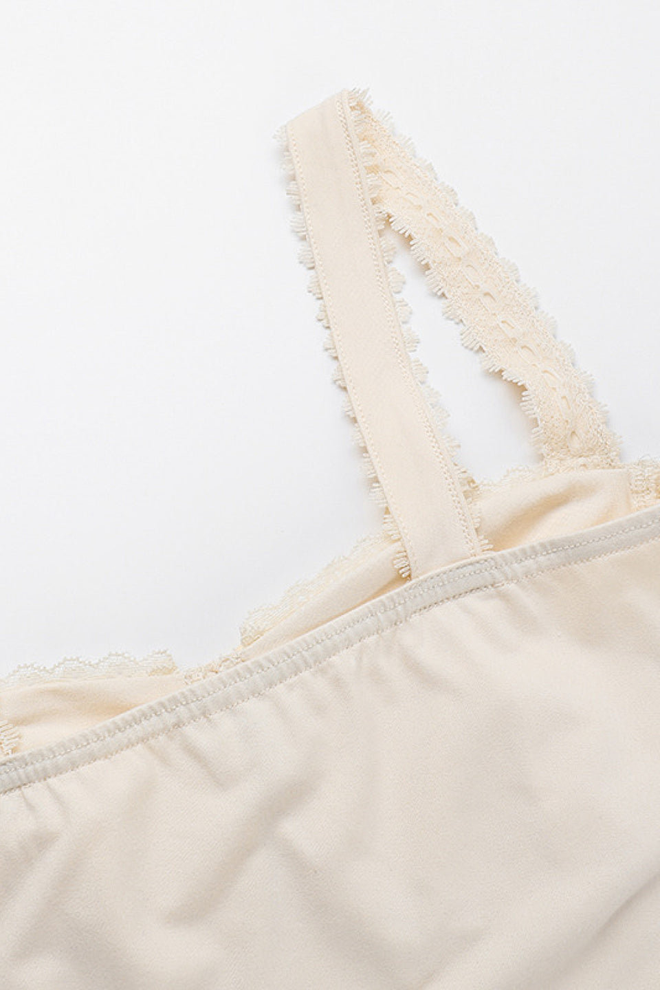 Cream Lace Corset Cami Top