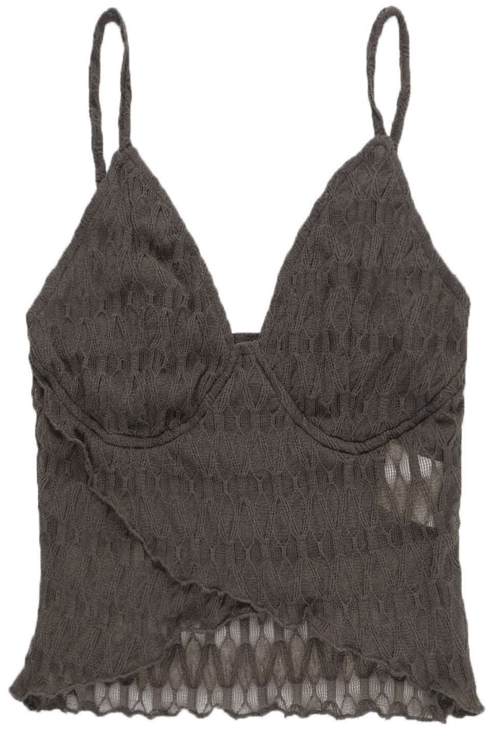 Olive Lace Cami Top