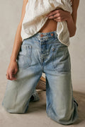 Light Blue Cargo Jeans