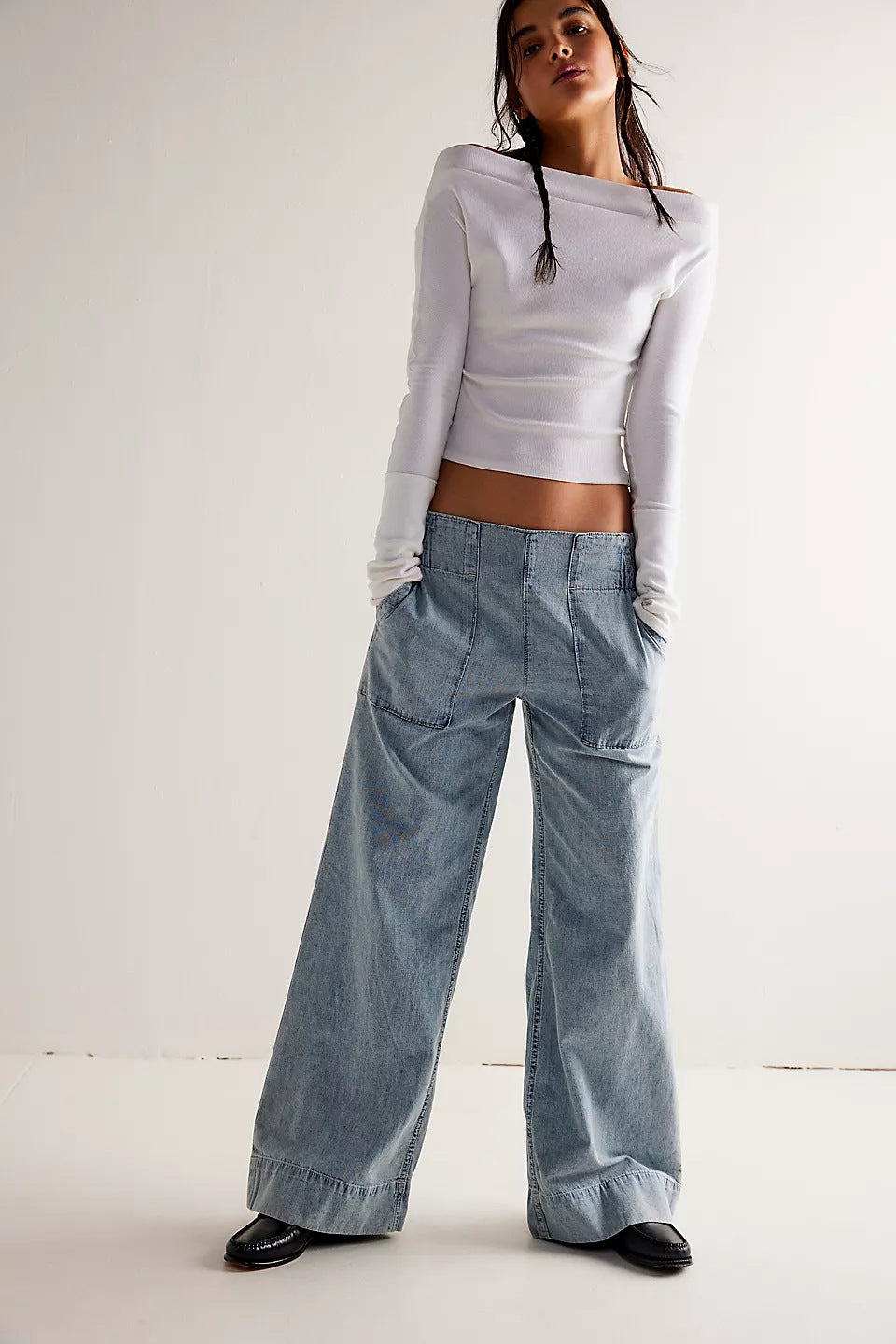 Light Blue Wide Jeans