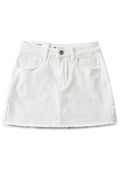 White Denim Mini Skort