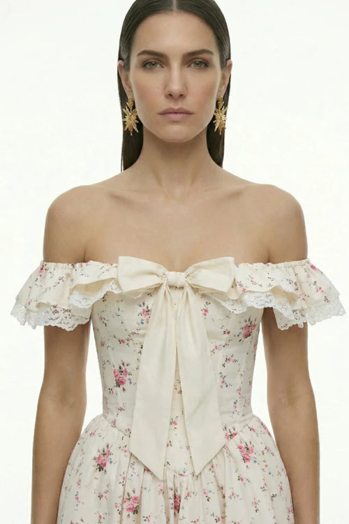 Rosalie Bow Mini Dress